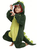SHEIN Macacão Pijama Infantil de Dinossauro com Capuz Menino Kigurumi