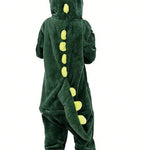 SHEIN Macacão Pijama Infantil de Dinossauro com Capuz Menino Kigurumi