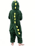 SHEIN Macacão Pijama Infantil de Dinossauro com Capuz Menino Kigurumi