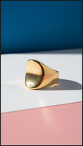 Chunky Sculptural Gold-Plated Ring